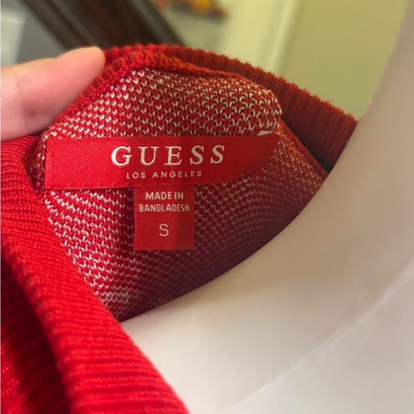 Guess Vibrant Red Knit Top - Picture 1 of 3